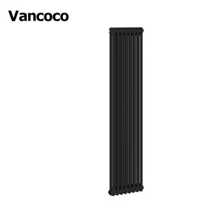 1500x372mm Black Vertical water heater column radiator central heating systems