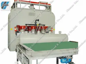 Melamin laminasi mesin press otomatis untuk MDF