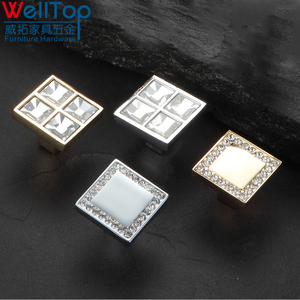 New Arrivals <span class=keywords><strong>Drawer</strong></span> Knobs Kim Cương Shaped Crystal Glass 30 Mét Tủ Knobs Kéo Xử Lý VT-01.111 - Product Image 5