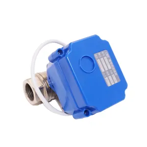 2 Manier SS304 Mini Elektrische Kogelkraan Automatische Controle Magneetventiel Voor Drinkwater, Hvac, Ic Card Meter