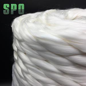 Fibra de Seda Sin Teñir en Oferta, Tops de Seda de Capullo de Gusano de Seda para Mezclar con Fibra Merino, Precio de Fábrica - Product Image 4