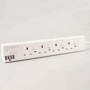 Cable de extensión de 4 vías con interruptor Individual de 4 USB y cable de 2 metros - Product Image 1