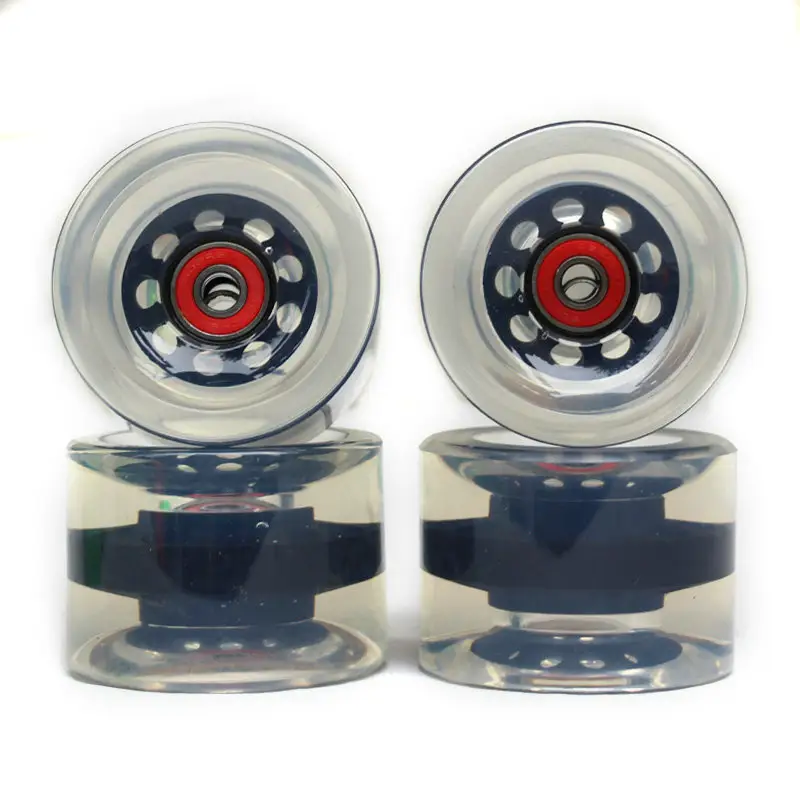 70mm Doux Roues Skateboard Roues de Longboard avec ABEC-7 roulements