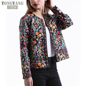 TONGYANG nuova giacca botanica primavera autunno giacca base per le donne Multicolor colletto eleganti giacche e cappotti Feminina - Product Image 2