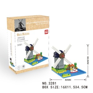 Set di Blocchi di Costruzione in Plastica a Forma di Diamante, Modelli di Mulini Olandesi e Big <span class=keywords><strong>Ben</strong></span>, <span class=keywords><strong>Giocattoli</strong></span> Intelligenti e Colorati per Area Giochi Interna per Bambini - Product Image 2