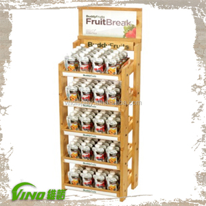 Étagère de présentation de vêtements en bois personnalisable VINO, support de sol de vente au détail autoportant avec montage facile, support de présentation pour magasin - Product Image 4