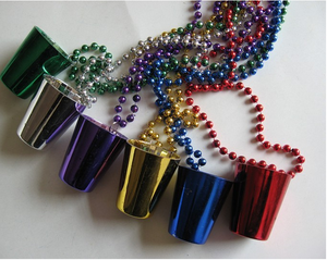 Plastic <span class=keywords><strong>St.</strong></span> <span class=keywords><strong>Patrick</strong></span>'<span class=keywords><strong>s</strong></span> Day Irish clover necklace festival gift Mardi gras beads - Product Image 4