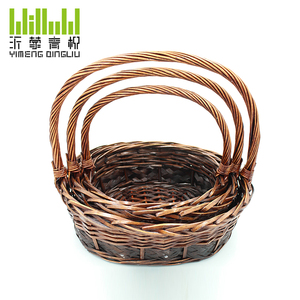 Cesta de mimbre hecha a mano para regalo de Navidad, producto promocional, precio al por mayor - Product Image 2