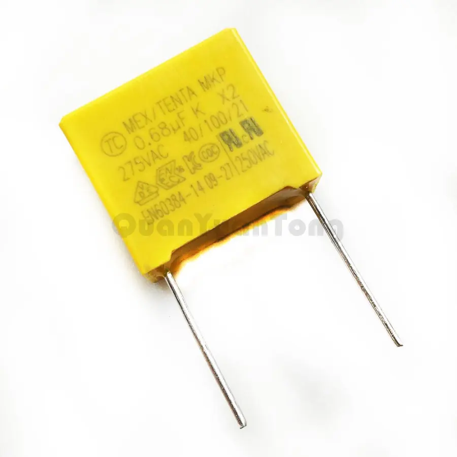 Capacitor 275v EN60384-14 mkp x2 capacitor de segurança, 0.68uf 275v 684k capacitor p15 10%