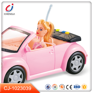 Best Girls Gift Cute Electric Musical pink <strong>Doll</strong> Friction Power <strong>Car</strong> - Product Image 5