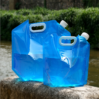 Haute qualité 5L 10L 20L pliable grande capacité pochette d'eau en plastique sac étanche à l'eau potable pour la randonnée