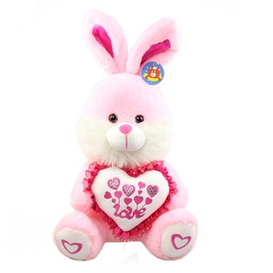 Thỏ Sang Trọng Mềm Đồ Chơi Sang Trọng Phục Sinh Bunny Màu Hồng Thú Nhồi Bông Thỏ - Product Image 1