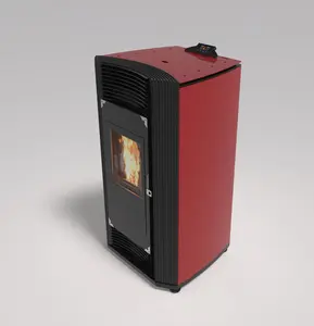 Safety hydro pellet stove with water circulation heating with radiator