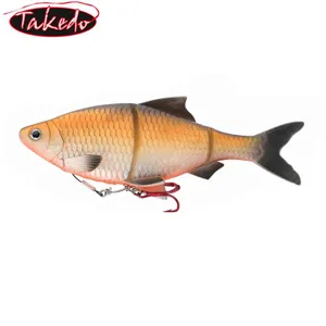 TAKEDO toptan yüksek kaliteli canlı sazan çok eklemli balıkçılık yemi swimbait pislik yem kare bill crankbait ton balığı cazibesi yumuşak cazibesi