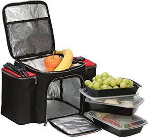 Meal Prep Lunch Bag Meal Prep Cooler Kit with Lunch Box Containers