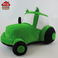 Voiture en peluche pour enfant, coussin en forme de bus, jouet doux, pour garçons, dessin animé