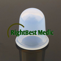Soins de santé petit corps tasses Anti Cellulite vide Silicone Massage ventouses médical Silicone ventouses 2 Pcs/Lot
