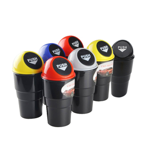 <span class=keywords><strong>Cestino</strong></span> per Auto in Plastica Rotondo <span class=keywords><strong>Mini</strong></span> Personalizzato e Colorato - Product Image 2
