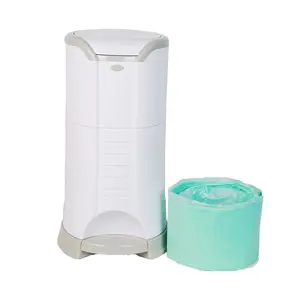 BNcompany Oval 20 Liters Pedal Plastic Baby Diaper Pail Waste Bin