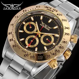 Jaragar Fashion China Wholesale 40ミリメートルDay Cheap Reloj Hombre Watch Multifunction Automatic Mechanical Watches