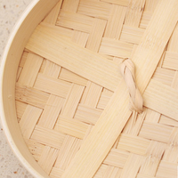 Panier de cuisson vapeur en bambou pour cuiseur à riz rond non électrique