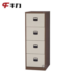 Classeur de bureau à quatre tiroirs en acier inoxydable et métal Classeur horizontal avec serrures