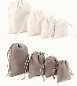 Sedex Fabbrica stampa personalizzata coulisse riutilizzabile sacchetto di velluto per monili della caramella della polvere
