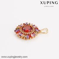 Xuping-pendientes de gota de oro multicolor con imán, conjunto de joyería geométrica, 64236