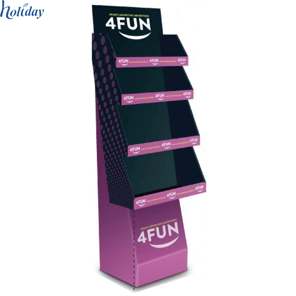 Nouveau Design Publicitaire En Carton Lit Feuille Affichage Rack