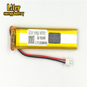 Plug 2.5-2 P 3.7 V 702890 2800 mah factory high quality lithium polymer battery rechargeable li-ion battery lipo - Product Image 2