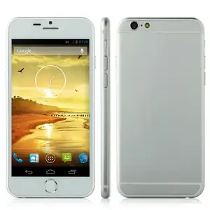 Nueva llegada i6 i5s 4.2 android smartphone 3g mtk6582 quad core 1.3 512mb ghz ram 8gb rom 4.7" pantalla qhd wifi gps