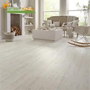 白色木材效果 2.5毫米厚度 PVC 乙烯基地板