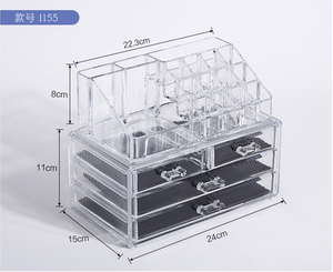 Giá rẻ rõ ràng acrylic nhỏ gọn organizer mỹ phẩm trang điểm <span class=keywords><strong>orgaizer</strong></span> - Product Image 1