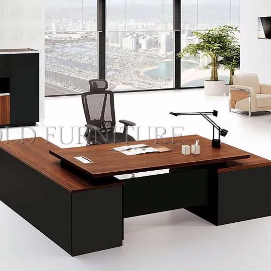 Mesa de escritório de design novo, ceo melamina móveis de madeira para escritório (2016) SZ-OD306