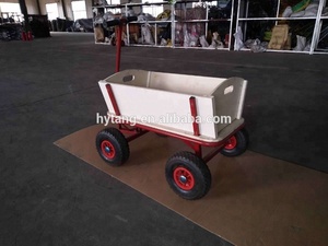 Carro <span class=keywords><strong>de</strong></span> jardín <span class=keywords><strong>de</strong></span> <span class=keywords><strong>madera</strong></span> <span class=keywords><strong>con</strong></span> techo rojo TC1812M - Product Image 3