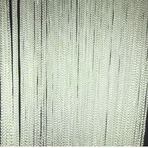 Polyester chủ đề rèm với Bạc dòng rìa Rèm chuỗi Rèm cho trang trí đám cưới Nguồn cung cấp 3*3m - Product Image 1