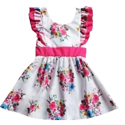 Wholesale Boutique children clothing sets floral dresses for children high quality dresses - Product Image 6