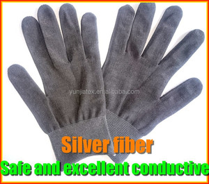 Guanti schermati EMF per massaggio elettrico in fibra d'argento - Product Image 3
