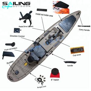 <span class=keywords><strong>Kayak</strong></span> <span class=keywords><strong>de</strong></span> pêche avec pédales, pour une personne, 6,13 pieds, jouet en plein air - Product Image 4