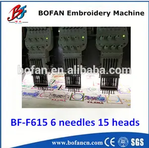 China 6 nadeln 15 köpfe BF615 flache computergesteuerte barudan stickmaschine