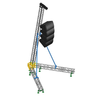 Aluminio 1ton sonido line array altavoz truss para la venta