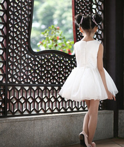 Apliques de flores de los niños <span class=keywords><strong>boutique</strong></span> rojo/ropa blanca - Product Image 3