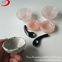 2026 Sculptures Rock Bowl Lavabo en pierre naturelle Pierres d'évier en quartz rose