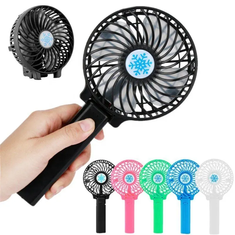 F8 Foldable outdoor Portable mini fan battery USB handy fan, mini handheld rechargeable fan with light