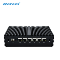 Servidor Firewall Mini ITX Q515G6, Mini PC Sin Ventilador de 12v, Router Suave, Placa Base Thin Client, 6 Nic, Firewall OPEsense