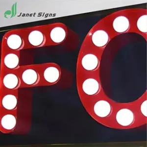 3D Acrylic LED Letters illuminated Advertising Business Signs stainless steel light box letters customized