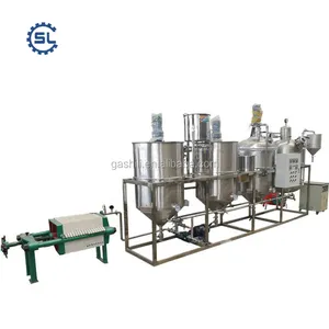 Professional rapeseed oil refining machine cotton seed oil refine machinery mini crude oil refinery Factory Sale Direct