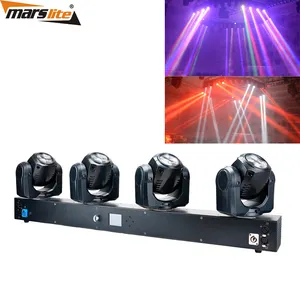 Quad Color Four Heads RGBW Bar 4x 32W LED Moving Head Sharpy Light led bar DMX512