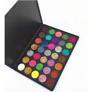 Iniu-Palette d'ombres à paupières 35 couleurs, paillettes pressées, simple, diamant arc-en-ciel, cosmétique, pour maquillage, nouveauté