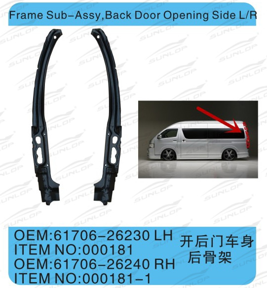 Hiace Frame Sub Assy Back Door Opening Side 61706-26230
